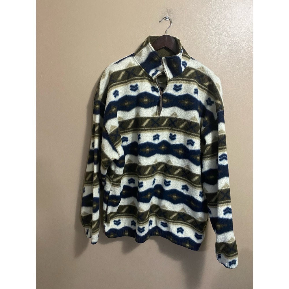 Vintage 90s Bugle Boy Fleece Pullover 1/4 Zip